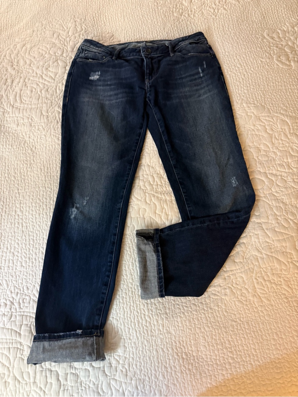 Mavi Dark Blue Straight Leg Jeans